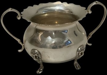 Sterling Silver Pot With Lion - 3'H