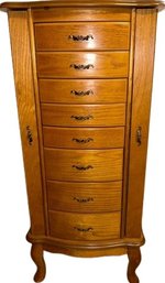 Wooden Jewelry Dresser - 18Lx14.5Wx40H