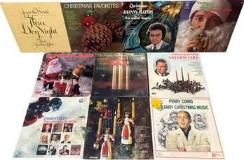 Christmas Records- Includes Nat King Cole, Bing Crosby & More! Plastic Is Not Sealed