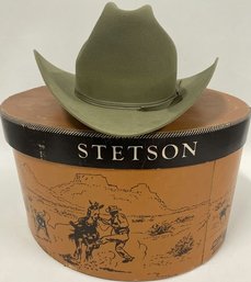 JOHN B. STETSON 3X Beaver WFS Rancher Cowboy Hat With JBS Pin And Box - 7 3/8