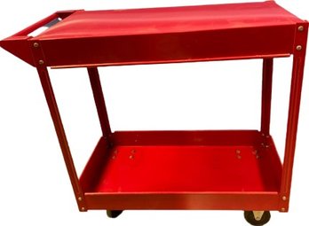 Red Metal Rolling Tool Cart - The First 33Lx16Wx31H