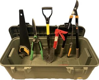 Assortment Of Lawn Tools Including Loppers, Sheers, Hand Saws, Foldable Saw, Miniature Shovel