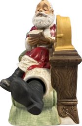 1995 Santa By Melody In Motion. Hand Made And Hand Painted Porcelain Figurine! Sings And Moves 9.5x8.5x5.5