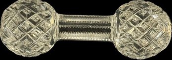 Crystal Cut Glass Knife Rest 5' Length