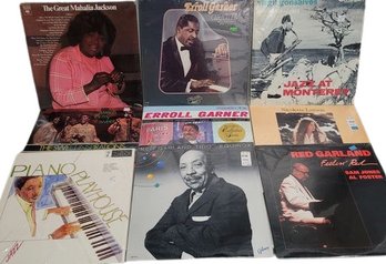 Vinyl Records (9). Red Garland, Carl Perkins, Nicolette Larson, Mahalia Jackson And Many More