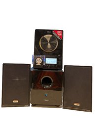 TEAC Micro Hi-fi System With CD, MP3, AM/FM Tuner- Subwoofer Is 7x9x8