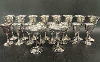 18 Set Of Valero Silver-Plated Goblets/wine Cup