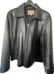 Mens Leather Jacket By Guess Company. Size Large