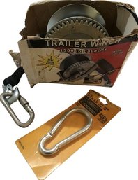 Trailer Winch And Unopened Spring Link