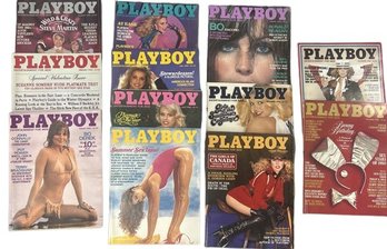 (12) Vintage Playboy Magazines