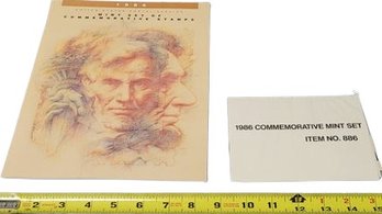 1986 Commemorative Mint Set. Item No. 886. Stamps In Sealed Bag
