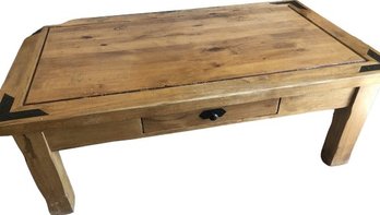Wood Coffee Table, 54x32x20.5H, Made In Mexico