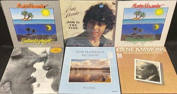 Six UNOPENED Vinyl Records Including Monty Alexander, Gene Ammons And Bob Florence Big Band