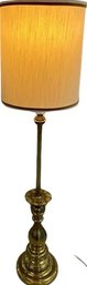 Brass Floor Lamp- Working, 57in Tall, 10.5in Base