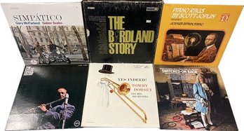 Vinyl Records (7) Includes Boxed Birdland Story (2), Tommy Dorsey, Gary McFarland, Joshua Rifkin And More!