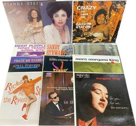 Collection Of 12 Vinyl Records Includes, Morgana King, Dianne Steinberg, Dakota Staton And Many More