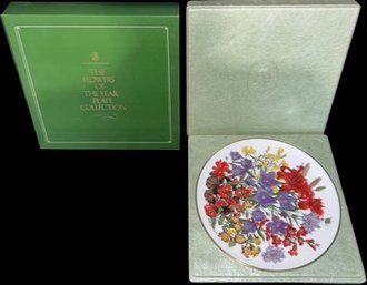 Franklin Porcelain The Flowers Of The Year Plate Collection (1) 10.5 Plate