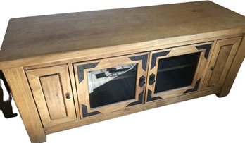 Wood Entertainment Center, Made In Mexico, 60x21x25.75H