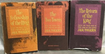 Vintage Lord Of The Rings Trilogy Books (Second Edition) Published By Houghton Mifflin CO.