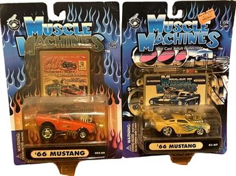 Muscle Machines 1:64 Scale 66 Mustangs New In Packaging