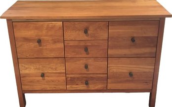 Wood Dresser 8 Easy Glide Drawers, 48.25x19x32.5H