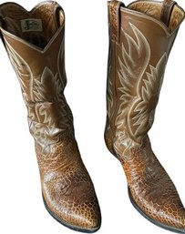 Justin Snake Skin Cowboy Boots Mens Size 11