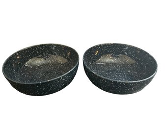 Eddie Bauer Large Navy Speckled Bowls- 8x8x3.5