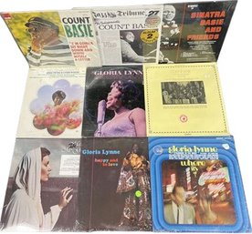 (9) Unopened Vinyl Collection, Including Gloria Lynne, Count Basie, Basie And Friends And Many More