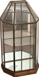 Glass Display Case. 16' H. Ready To Hang