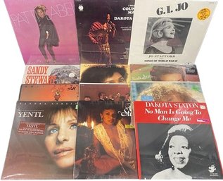 Collection Of 12 Unopened Vinyl Includes, Jo Stafford, Dakota Staton, Yentl, Sandy Stewart And Many More