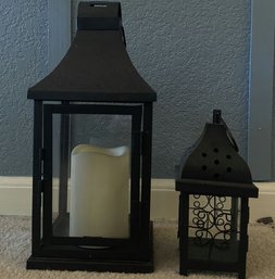 Metal Decorative Lanterns (Tallest 13in)