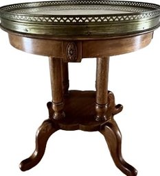 Round Side Table With Marble Top: 20 Diameter & 23 High
