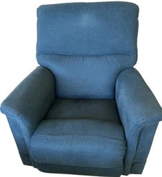 La-Z-Boy Blue Reclining Rocker Chair - 41 Tall X 30 Deep X 36 Wide