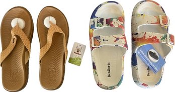 Kuailu Womens Sandals Size 9.5, New With Tags Ben Sports Adjtb. Buckles EVA Cloud Slides Size 42-43 US 9.5