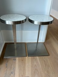 Pearl Top Round Side Tables - 12' Wide Per Piece