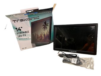 Trexonic 14in Portable TV With Car Adapter