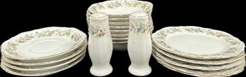 Bristol Fine China Set, Plates, Mugs, Soup Bowls And More - Made In Japan