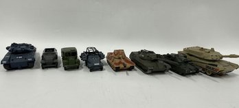 (8) Assorted Military Vehicles And Tanks