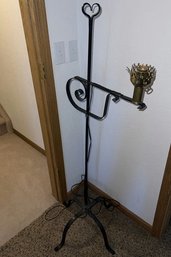 Black Metal Floor Lamp Base - 55H