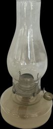 White Flame Gas Lantern With Some Singed Areas- 12.5in Tall