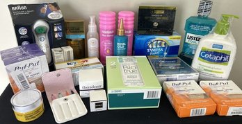 BrAun Thermometer, Theraderm, Honest Company, Eye Mask Golden-Glow, Crest Whitestrips,  And Many More
