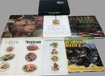 8 Cookbooks- Outdoor Feasts, American Food