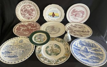 Commemorative Plates Of Various States.