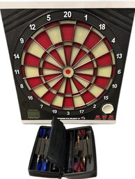 Sportcraft Lighted Electronic Dartboard With Dart Set (one Missing Flight), Used And May Need New Batteries