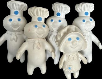 1971 Pillsbury Dough Boy Family Figurines - Tallest Measures 7'