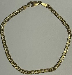 Unisex 10K Gold Chain Bracelet, 2.84g. - 8.5' Long