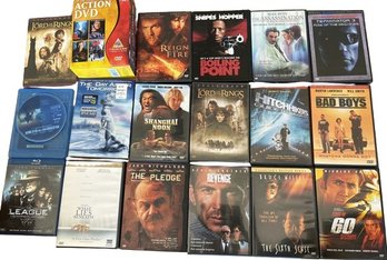 45 DVDs- Lord Of The Rings, Hitchhikers Guide, Shanghai Noon And Many More