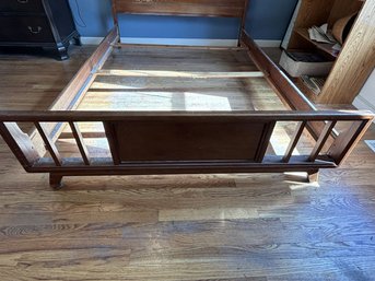 Mid-Century Headboard And Frame