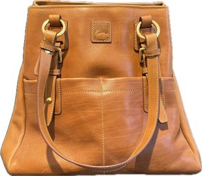 Dooney And Bourke Florentine Leather Convertible Shopper Natural - 12' Height