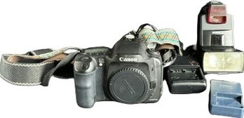Canon Camera With Strap, Untested